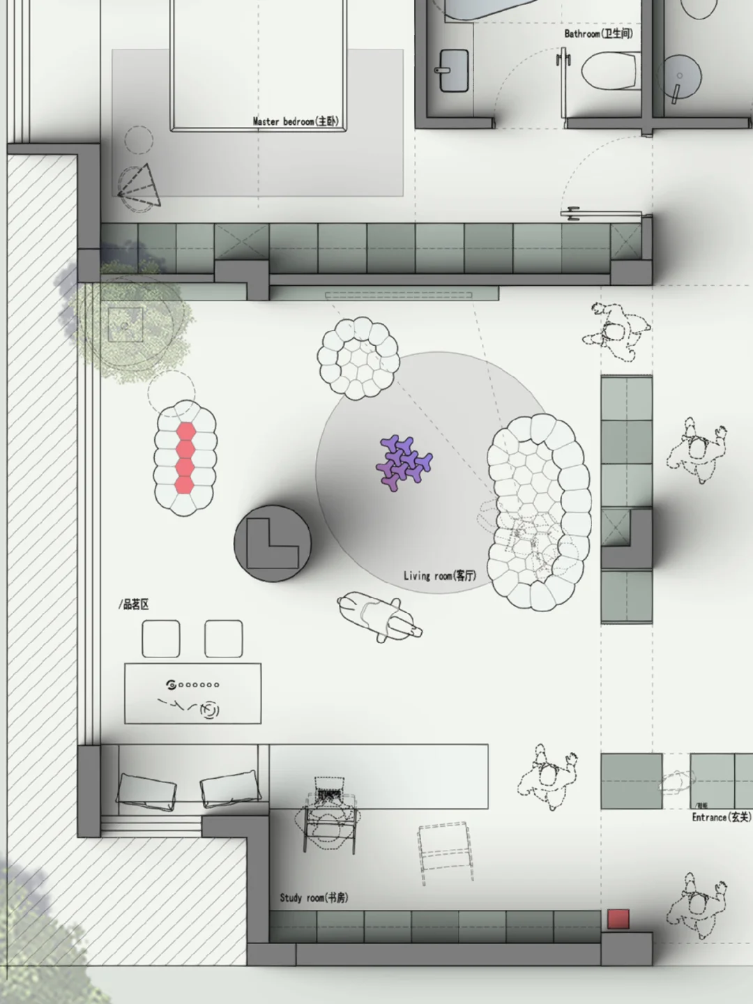 户型优化第8期｜四居室改三居室多样选择｜