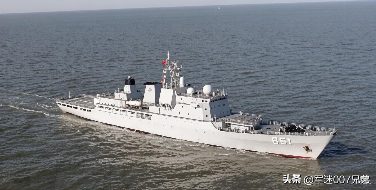 从海军试验舰上发射升空的国产鹰击-18A型亚超音速反舰导弹的弹体涂装变成深色的，