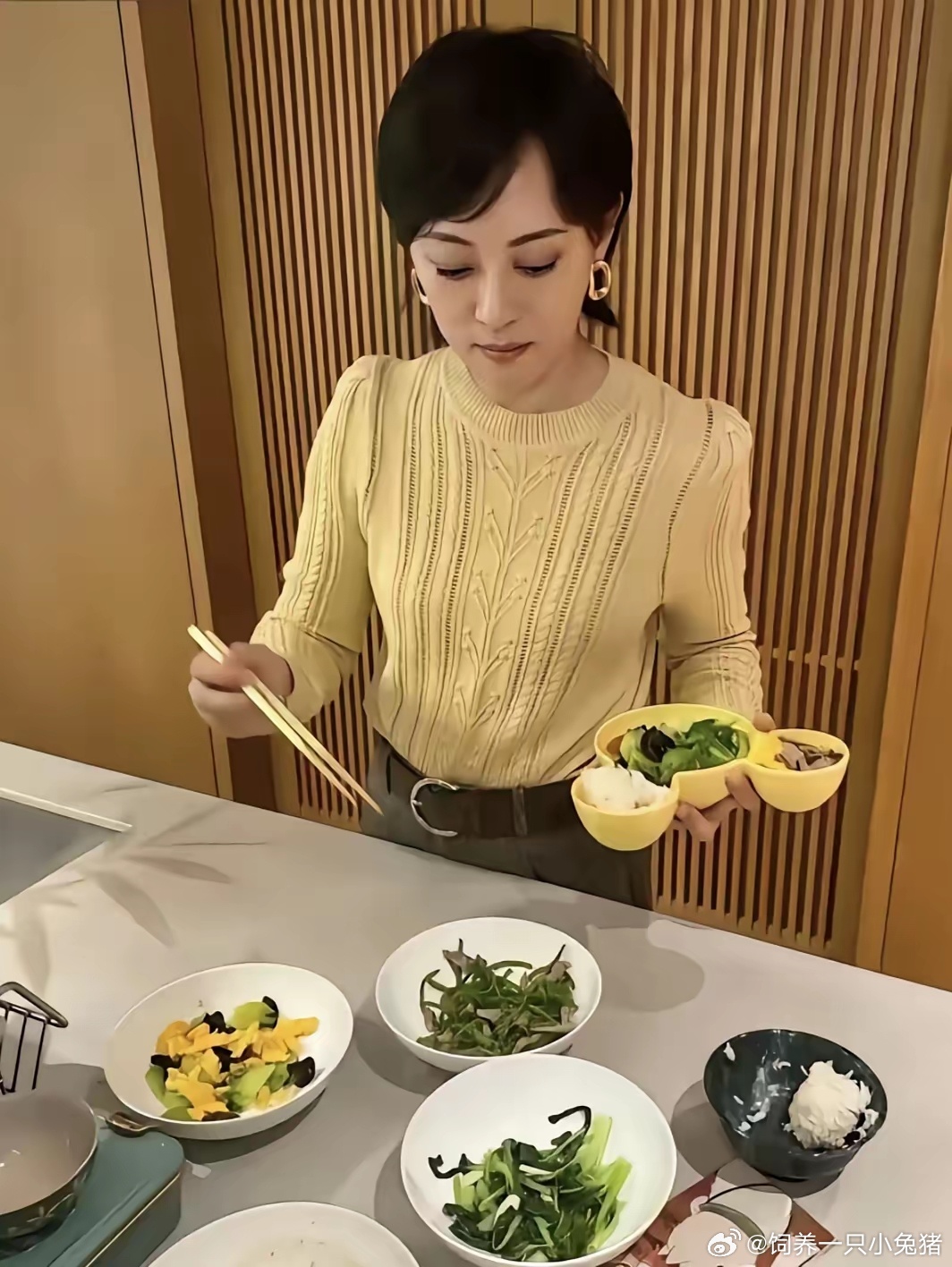 孙俪家的晚餐，很普通的一餐，和我想象中完全不一样 ​​​