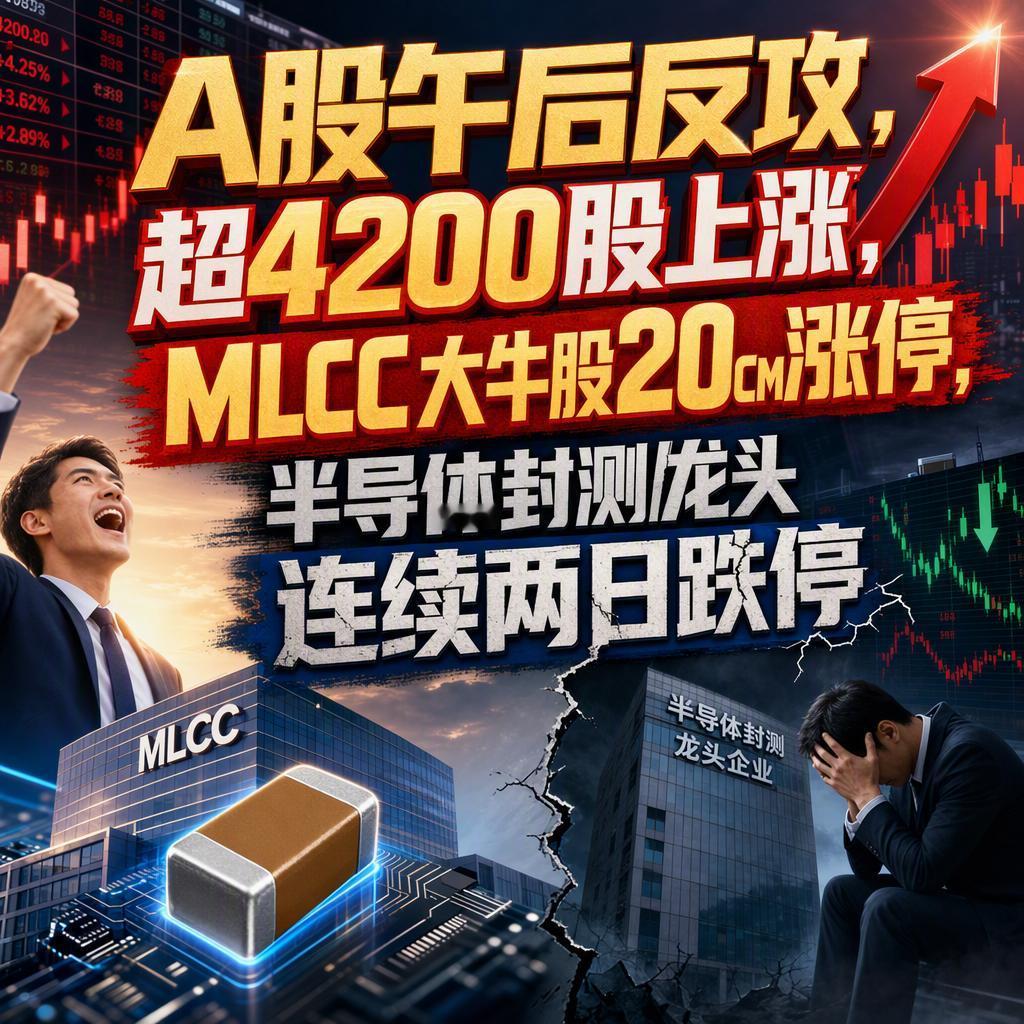 很多人一看到半导体封测龙头连续两日跌停，就觉得科技行情要凉了。
但7月29日这一