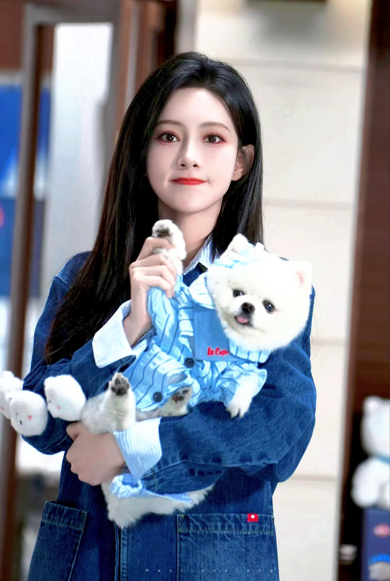 李一桐孟子义小狗hi6贴贴你好星期六谁被两只小狗萌化了🥰李一桐晒肉肉与巧克力梦