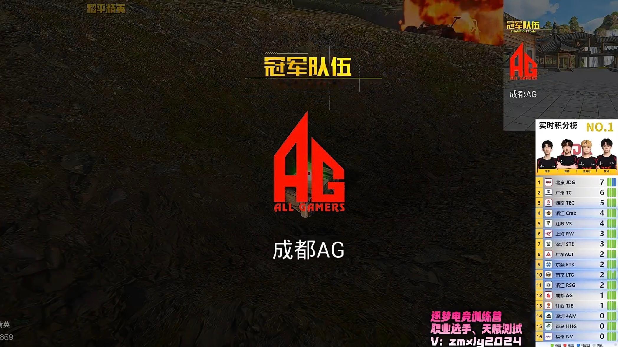 恭喜拿下今日晚间训练赛第一场荣都地图胜利！！！恭喜吃鸡！！加油2026PEL夏季
