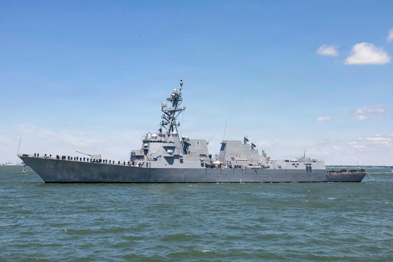 今日舰名：美国🇺🇸海军DDG-128泰德•史蒂文斯号，属于阿利•伯克级Fli