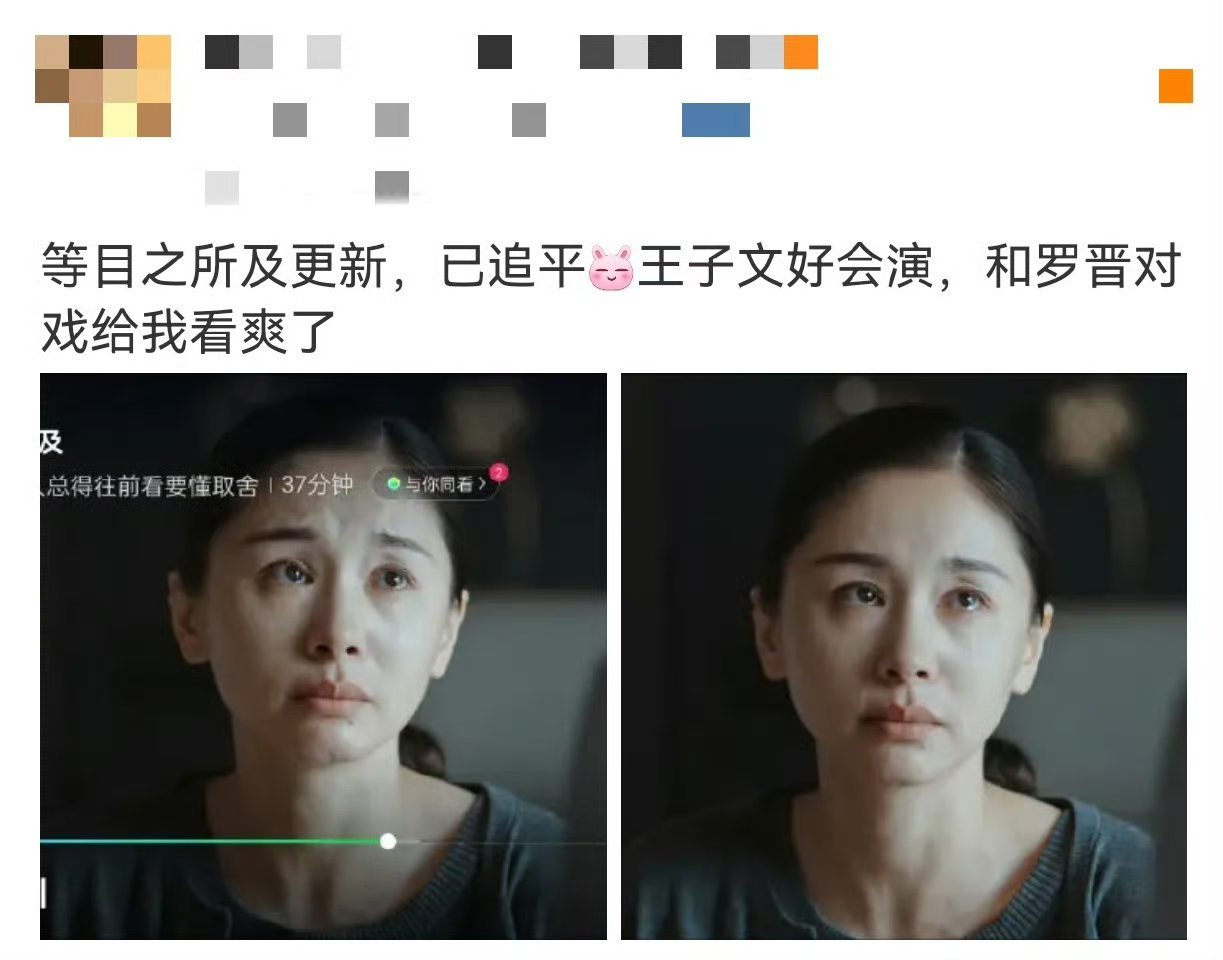 王子文目之所及评论区口碑 从明媚的曲筱绡到有力量的曲桐，王子文不断突破自我。她带