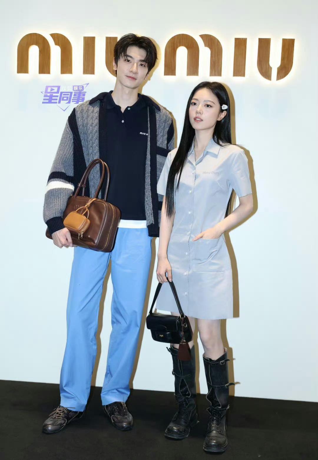 分享赵今麦林一线下同台合照，男帅女美好养眼，可以打包出演偶像剧了 ​​​