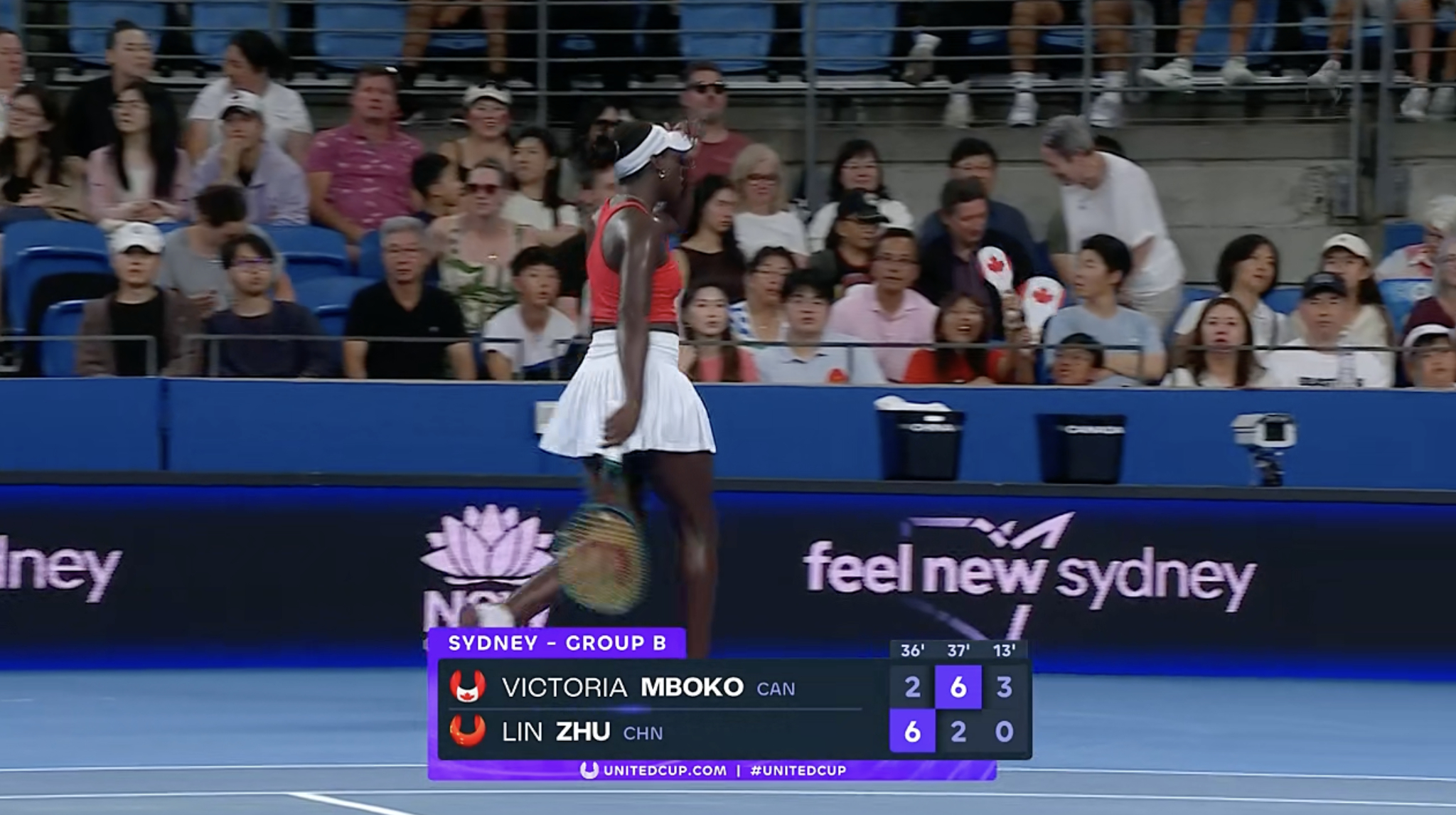 联合杯 朱琳决胜盘0-3落后姆博科，还有剧本吗？