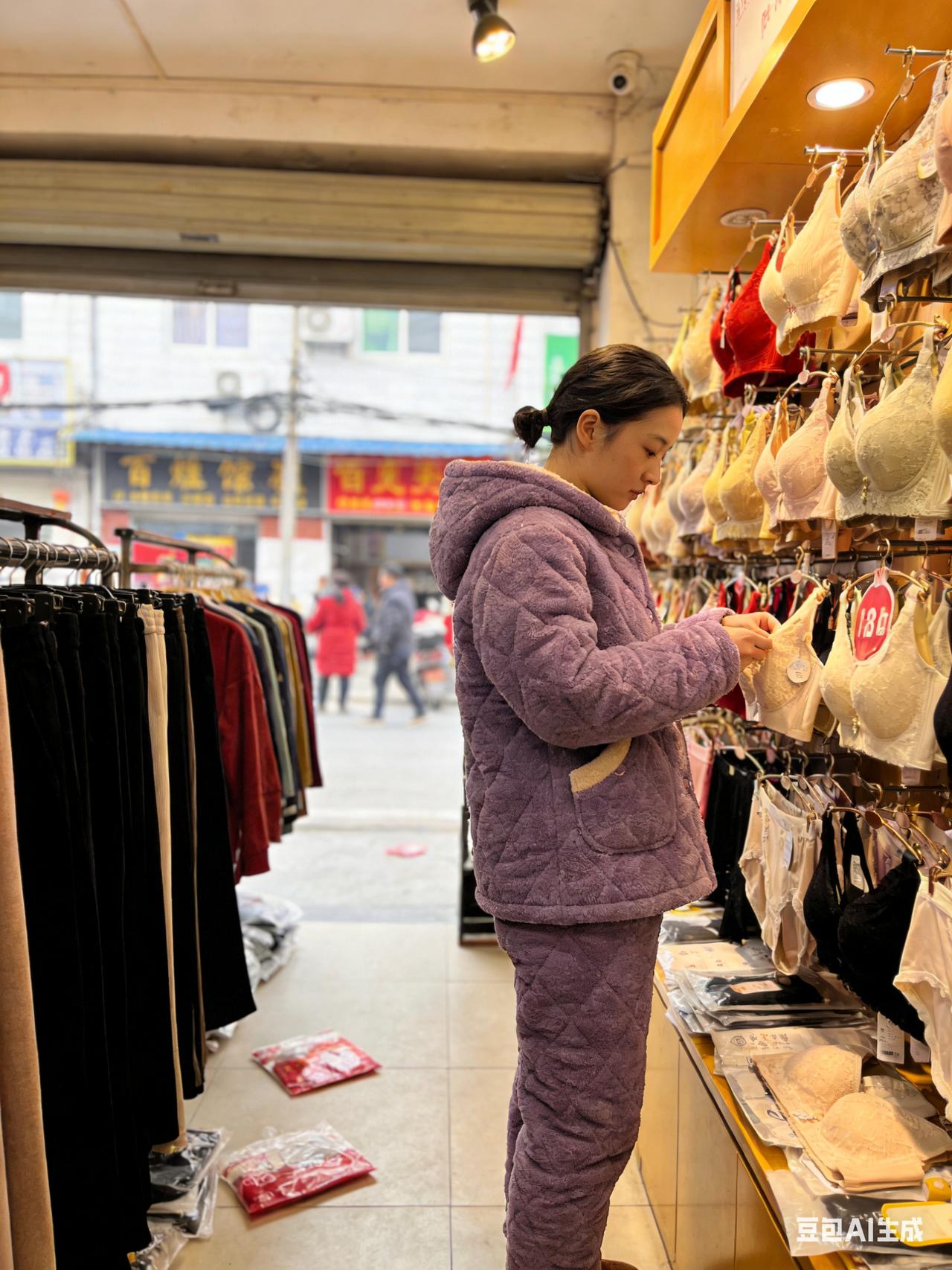 任敏回老家太真实！穿“省服”逛服装店，素颜随性毫无明星架子
 
农历腊月廿六，演