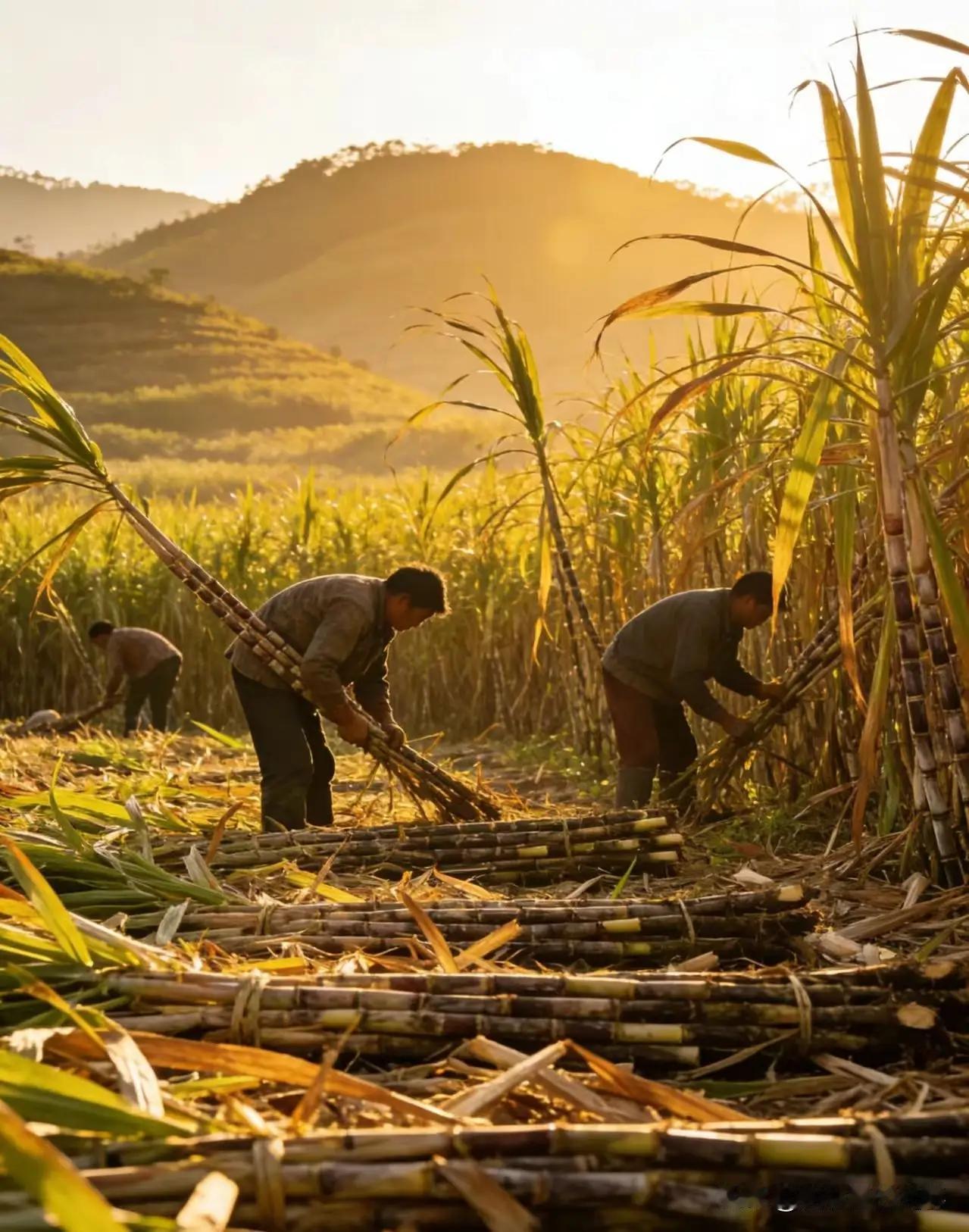 8名贵州汉子跨省砍甘蔗3个月狂赚18万！广西村民免费管吃住，8年零纠纷的“双向奔