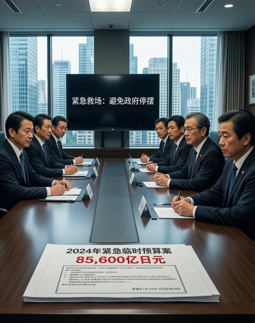 据新华社3月27日报道，日本内阁当天批准了一项总额为8.56万亿日元的临时预算案