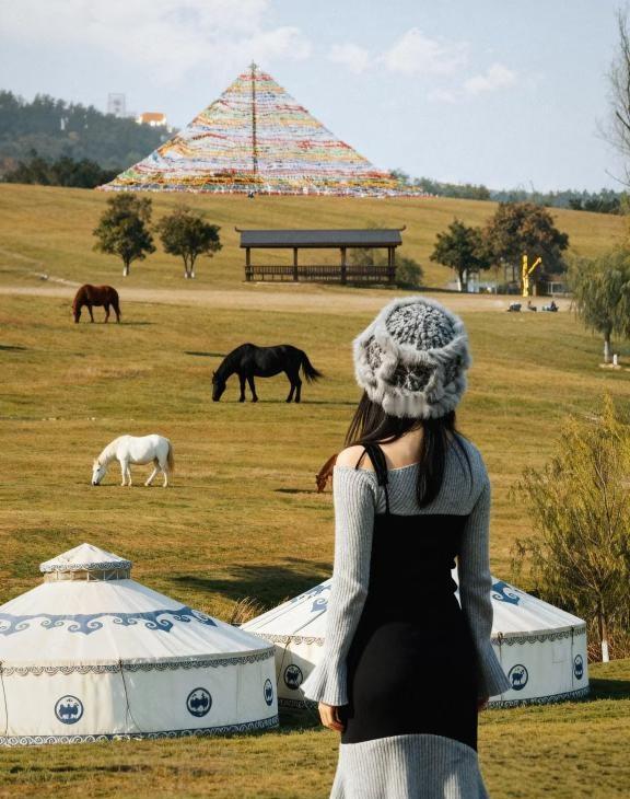 🍂武汉开车1h直达内蒙！木兰草原被低估了~
谁说武汉没有草原？
不用飞内蒙古，