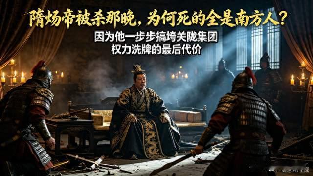 隋炀帝被杀那晚，为何死的全是南方人？因为他一步步搞垮关陇集团