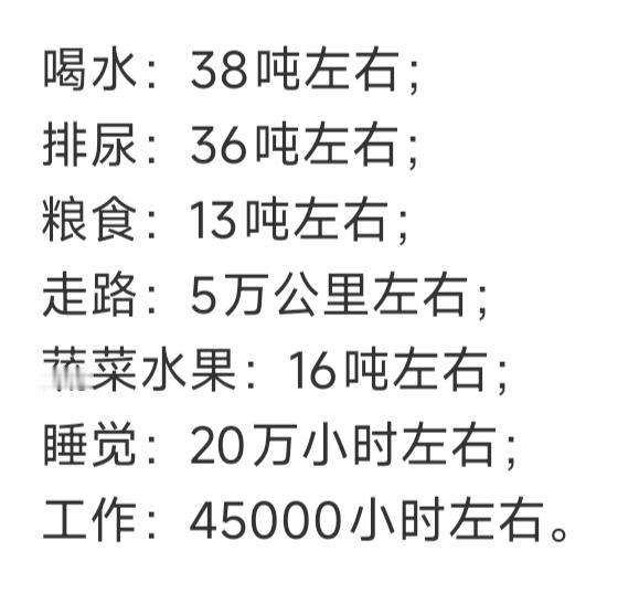 人的一生消耗了什么