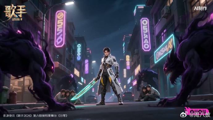 AI给侯明昊归零配了部科幻短片歌手2026现在 AI 二创都这么卷了吗，配上侯明