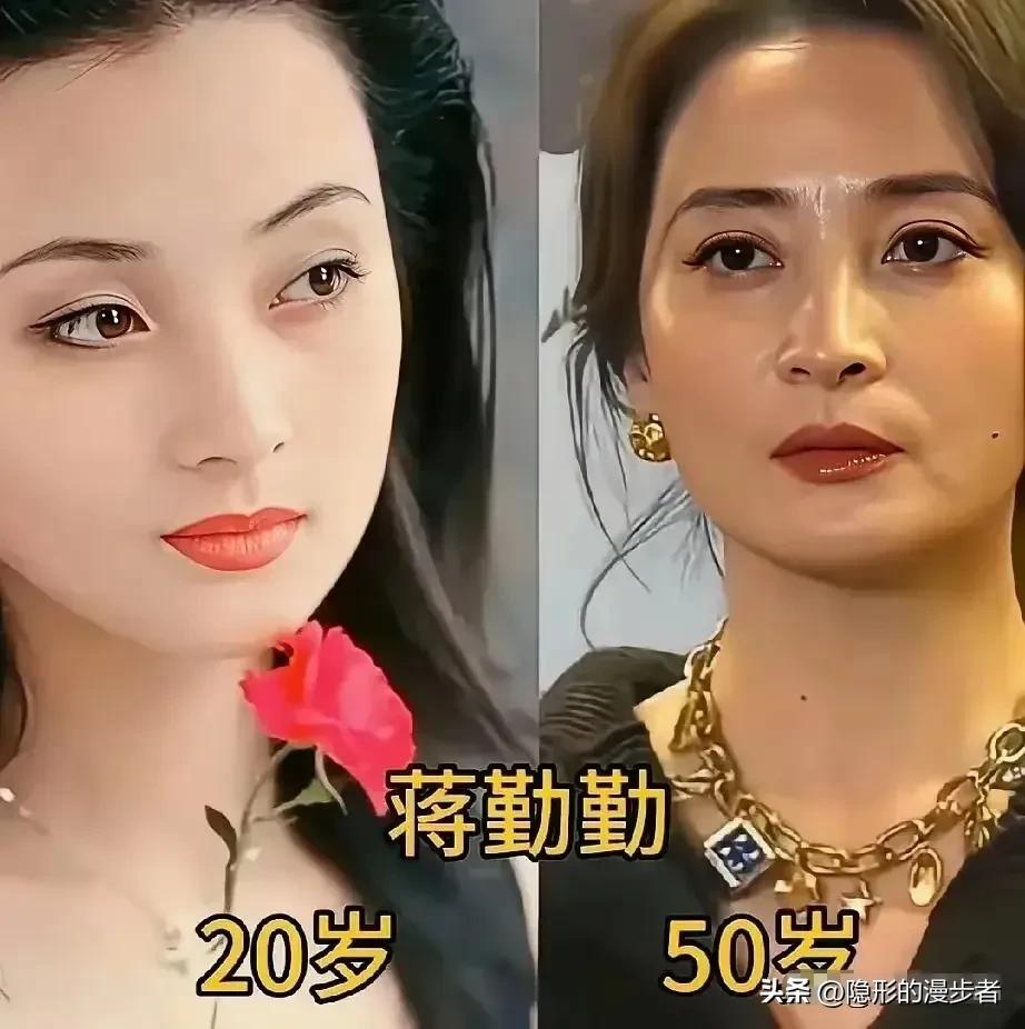 岁月从不是美人的天敌，而是雕琢气质的刻刀。对比20岁与50岁的梅婷、李小冉、舒淇