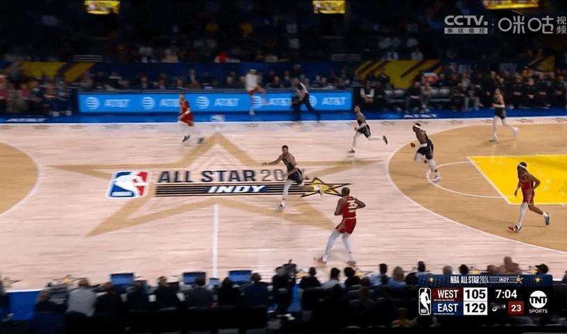 哈哈哈哈哈77自抛自扣#nba全明星# ​​​