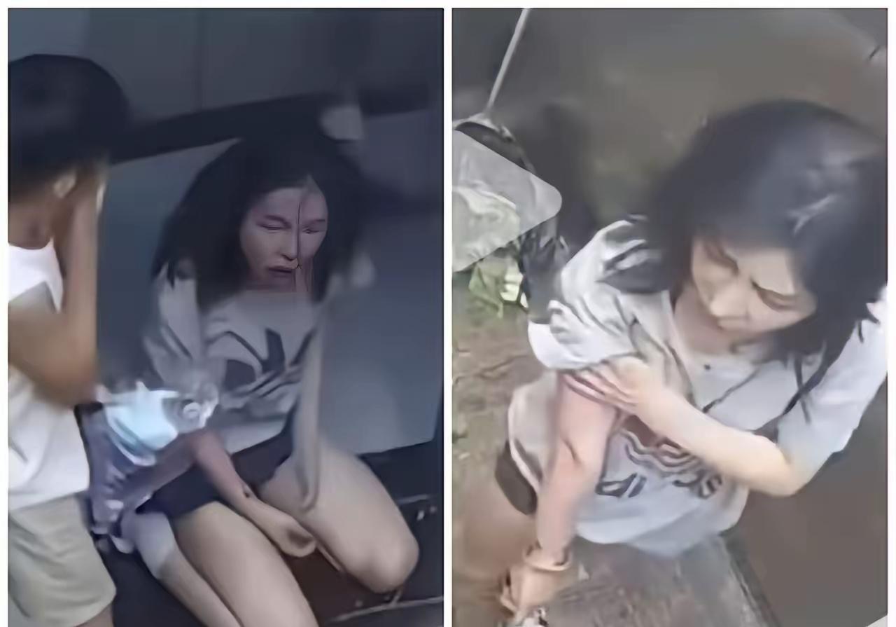 湖北仙桃电梯打架事件，两个孩子形成了鲜明的对比：一个是网红的孩子在妈妈撕打时捂着