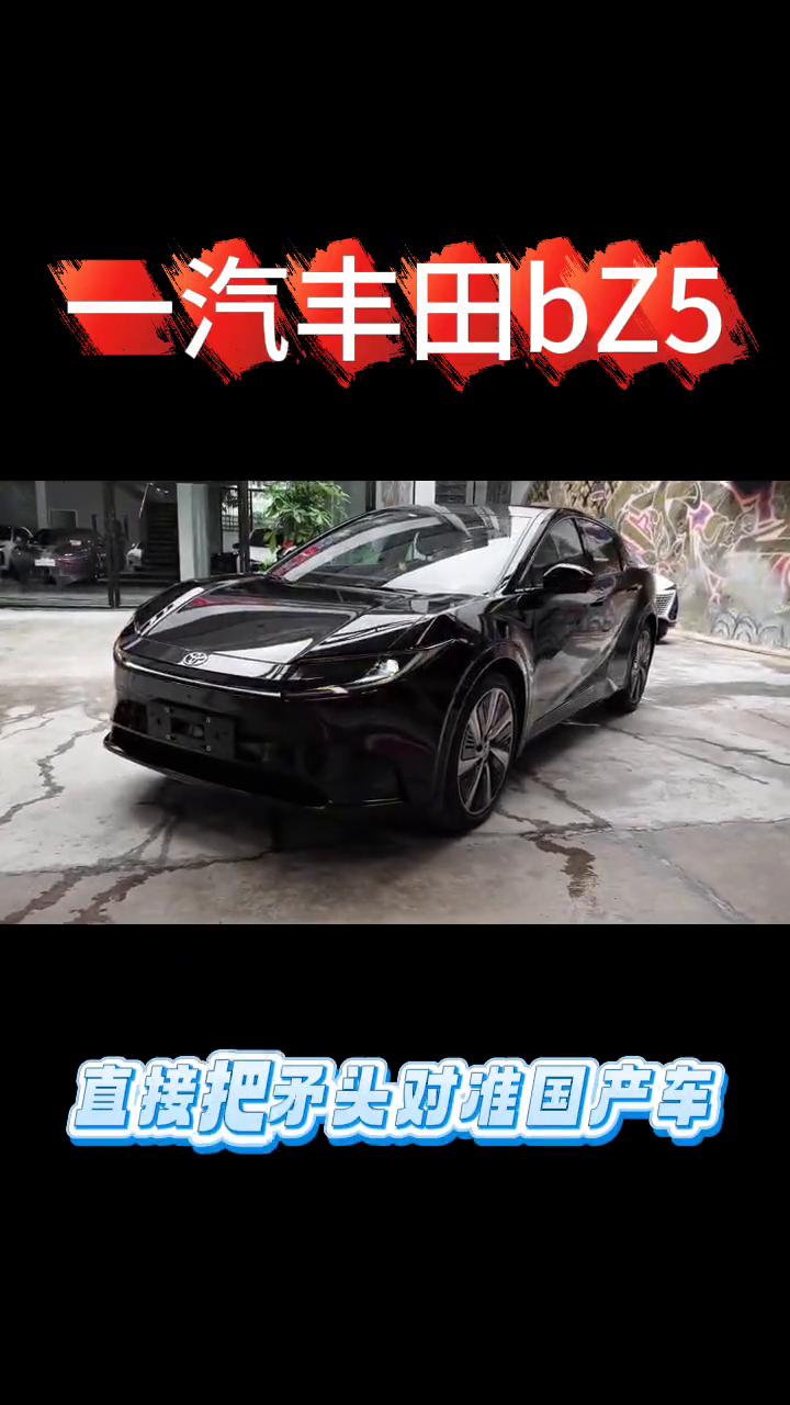 一汽丰田b25。
各位懂车的老铁，丰田BZ系列终于跳出家用SUV舒适区，搞出十电