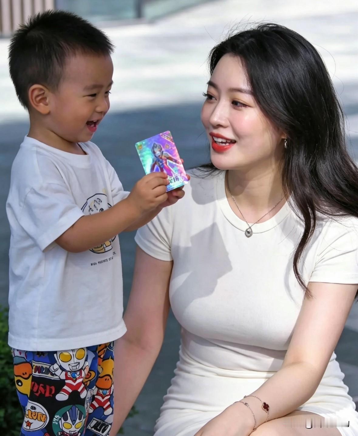 光影中的童心，是那张闪耀光芒的卡片

暖阳穿过枝叶洒落，斑驳地映在木质长椅上。小