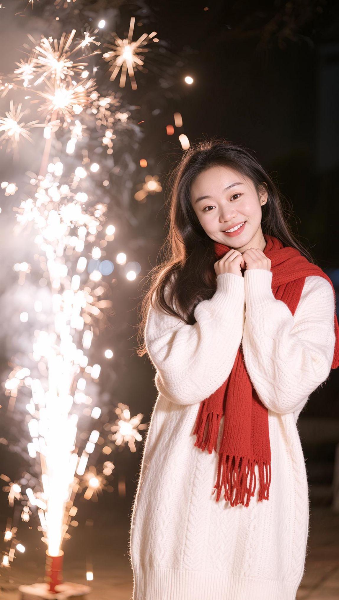 AI冬日氛围感写真