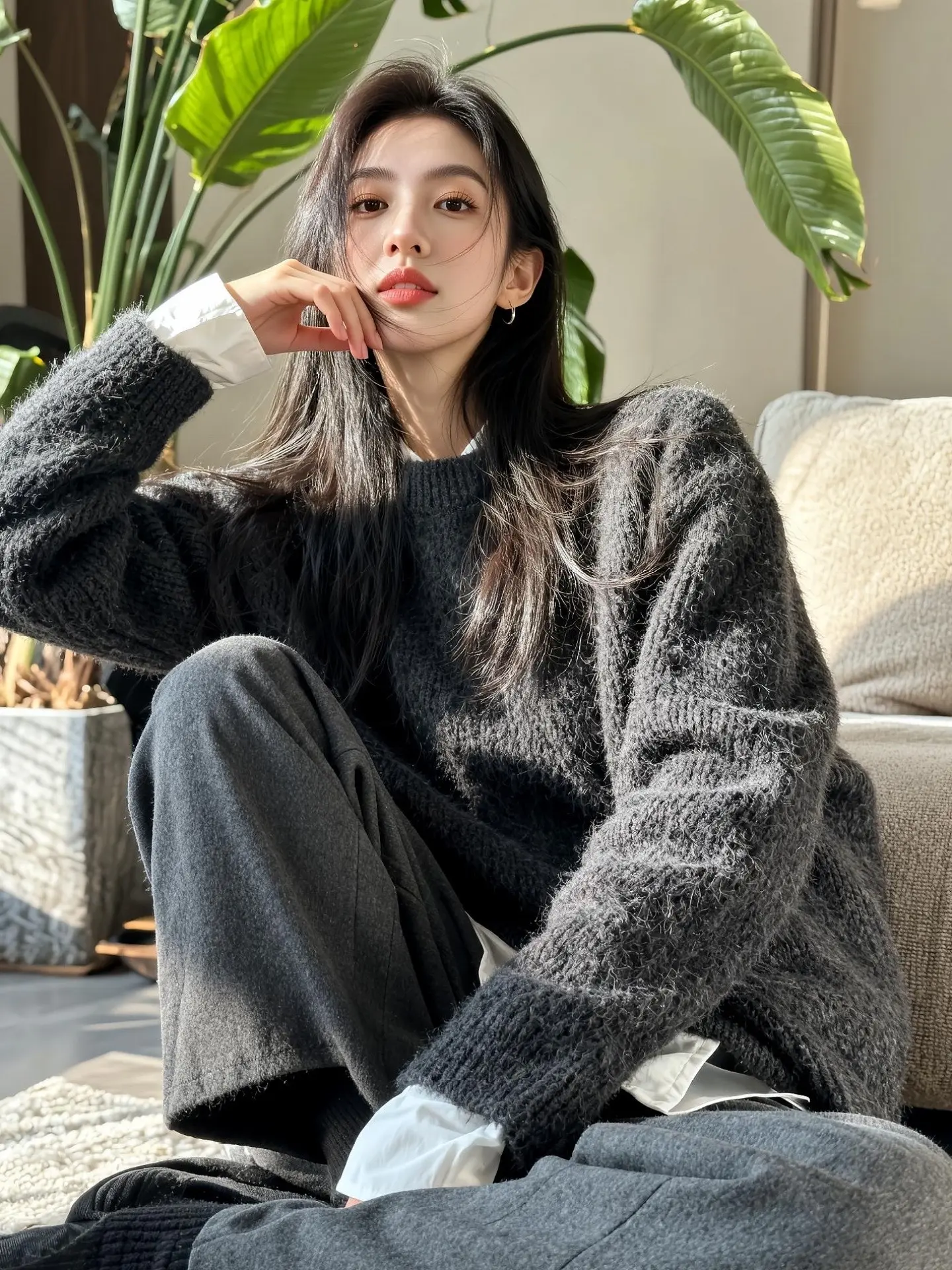 AI慵懒居家照 随变ai随便玩 ai创作 玩法合伙人计划 随变一拍都很夯