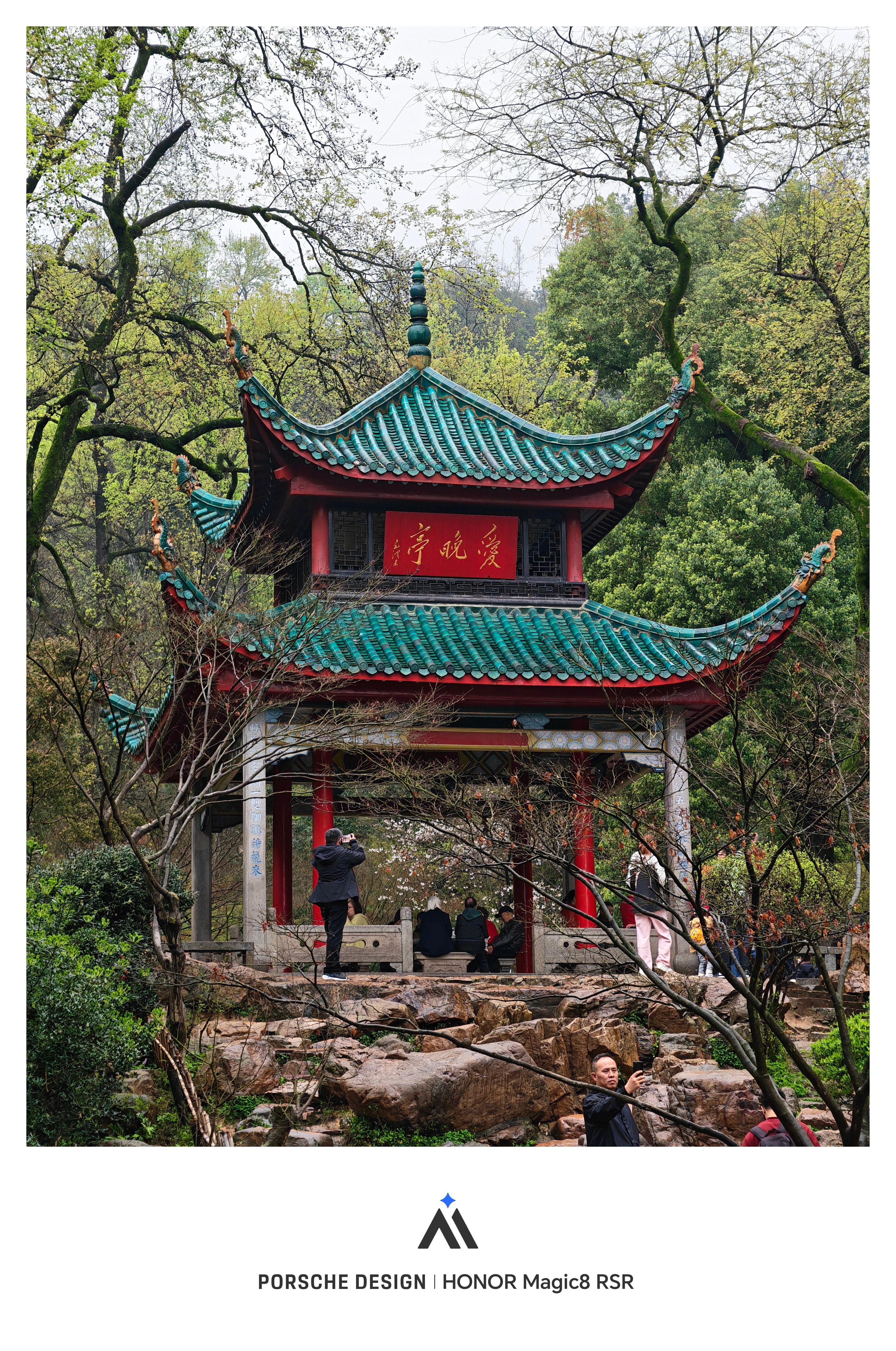 荣耀Magic8停车坐爱枫林晚，霜叶红于二月花🌸。再给大家分享一组昨天去爬长沙