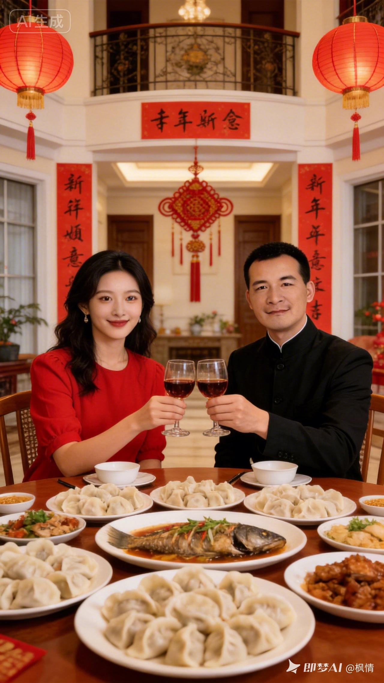 新年团圆饭，幸福美满的饺子宴！🥟🍚🍜