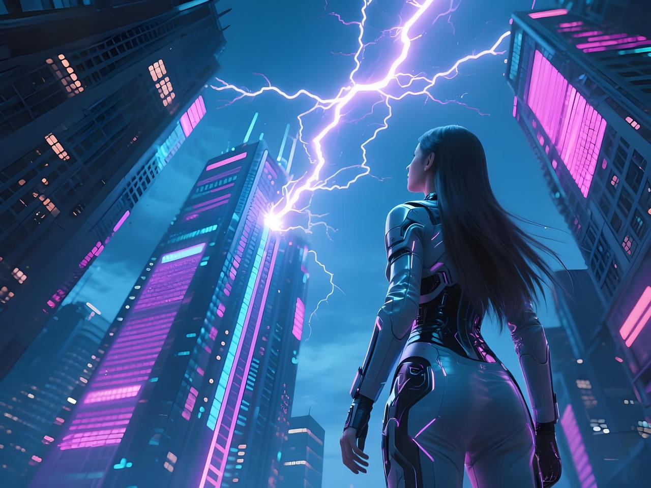 🕶️这个真相九成人都不知道。
闪电劈下来时，其实是地面先“招手”！
我们常以为