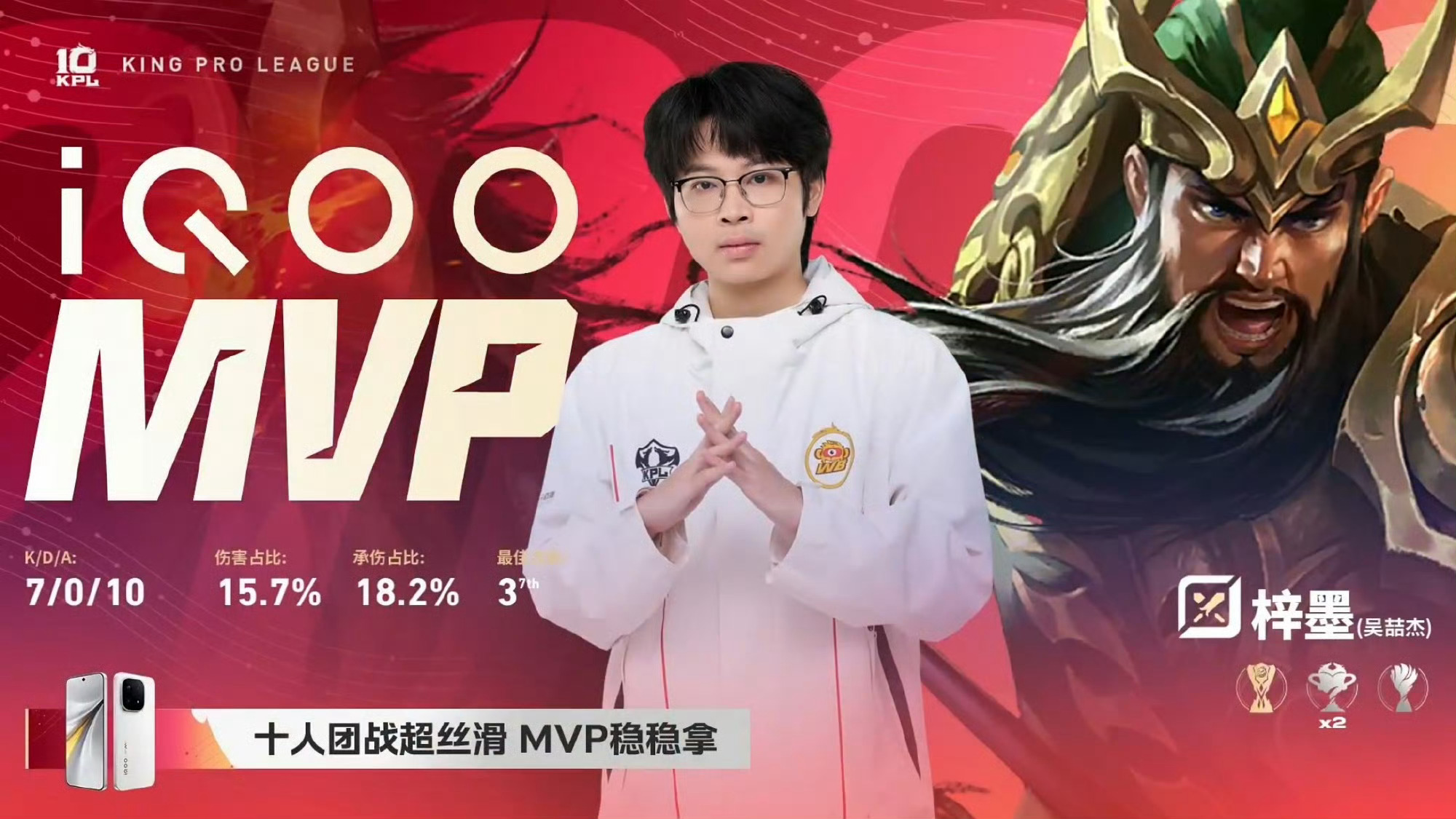 WB首轮全胜收官WB五连胜北京WB vs 杭州LGD.NBW 3:0MVP：（吴