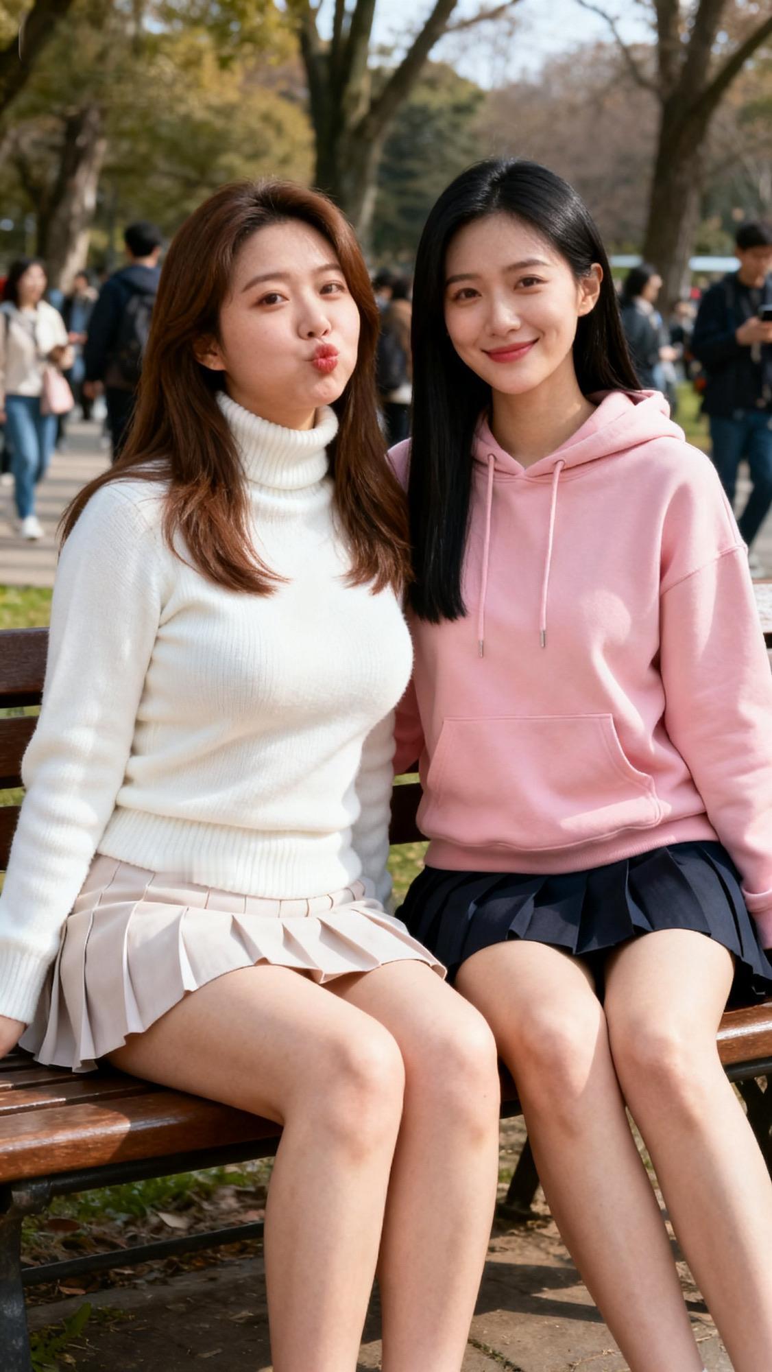 深秋午后的暖阳透过层层叠叠的树叶，在公园的长椅上洒下星星点点的光斑。远处的游人三