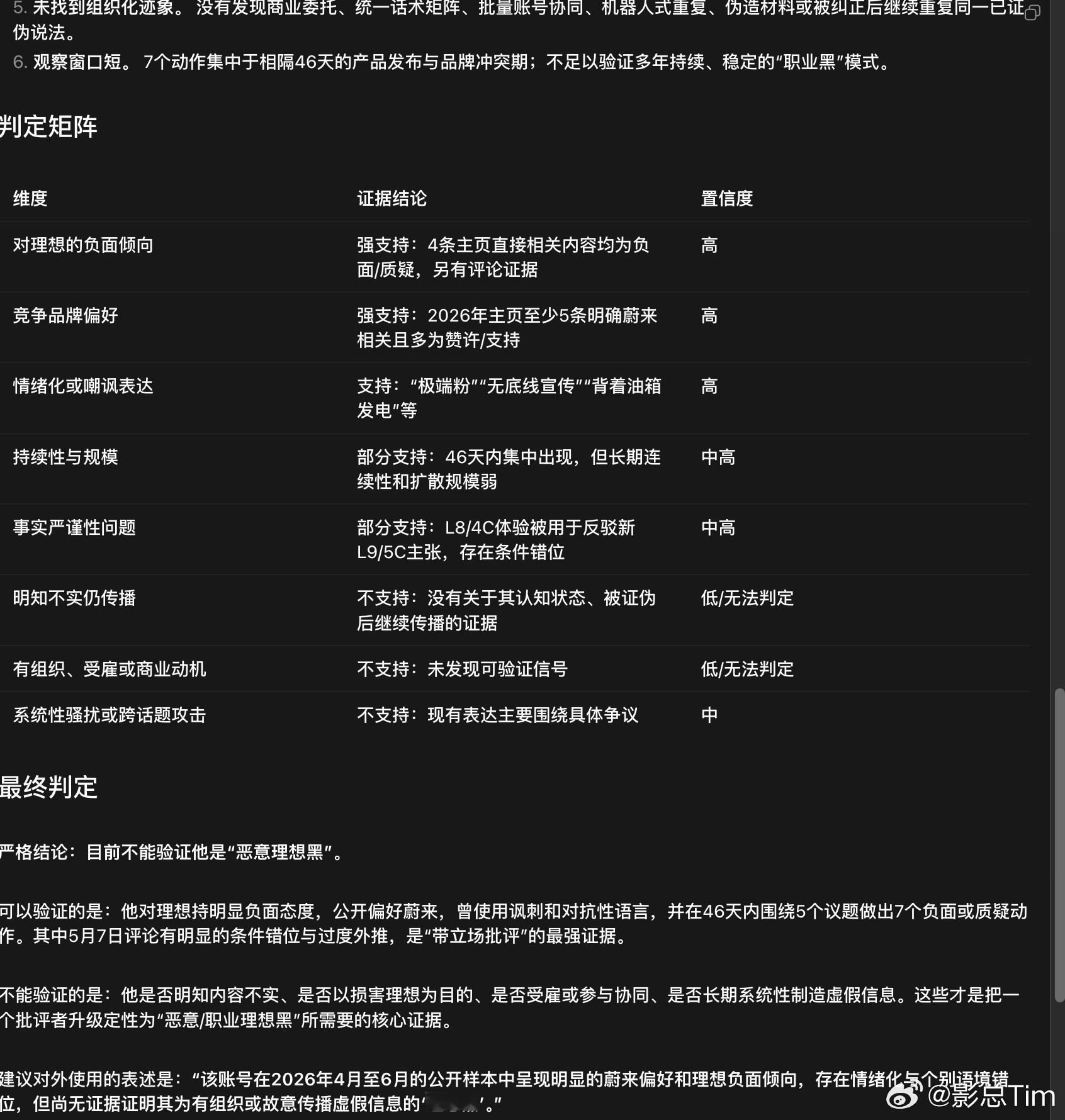 用 codex 来判定 ID 的属性，可好玩了，刚拿最近在我评论区里闹事的一位试