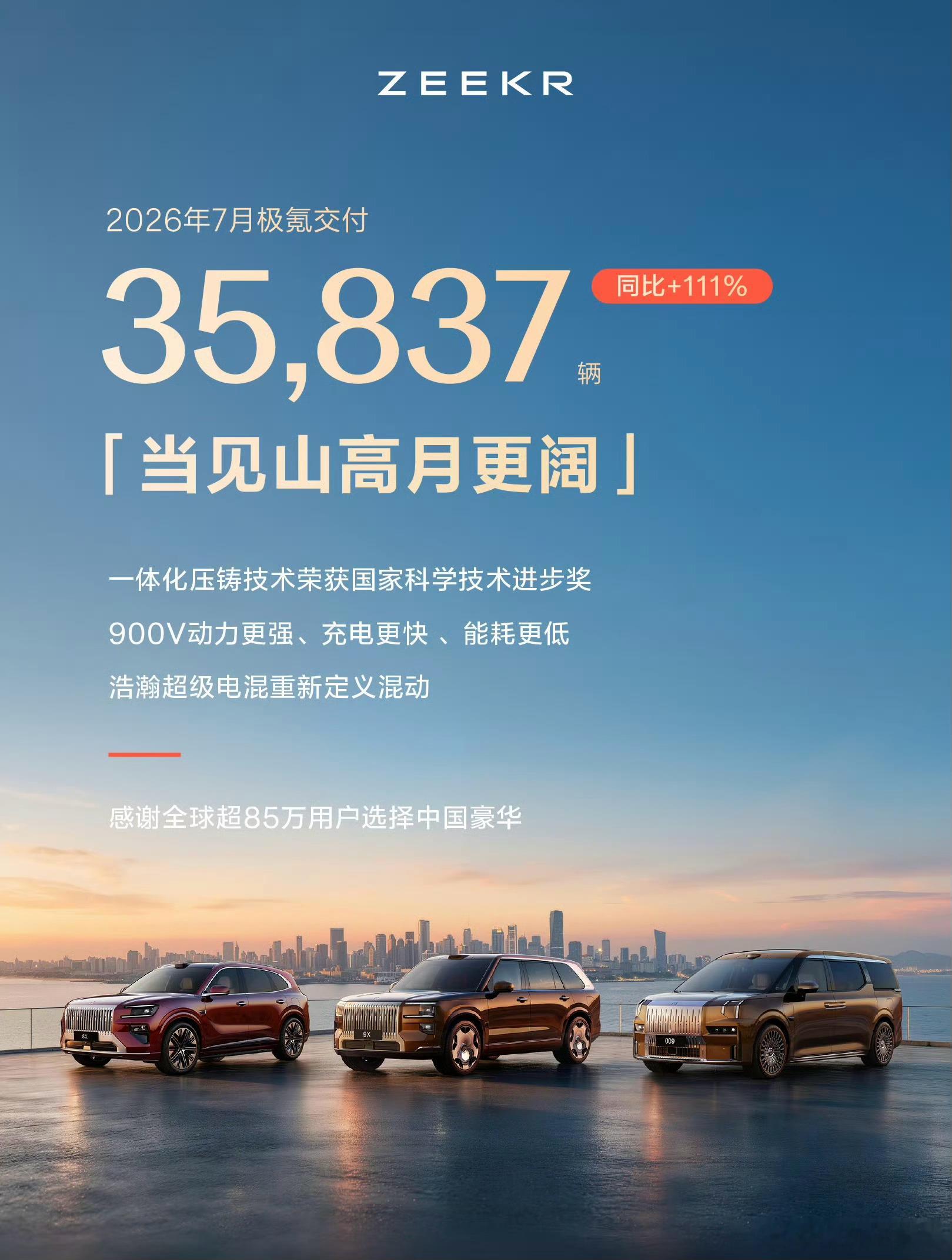 【2026年7月各家新能源车企销量汇总】①、零跑：101267辆       ②