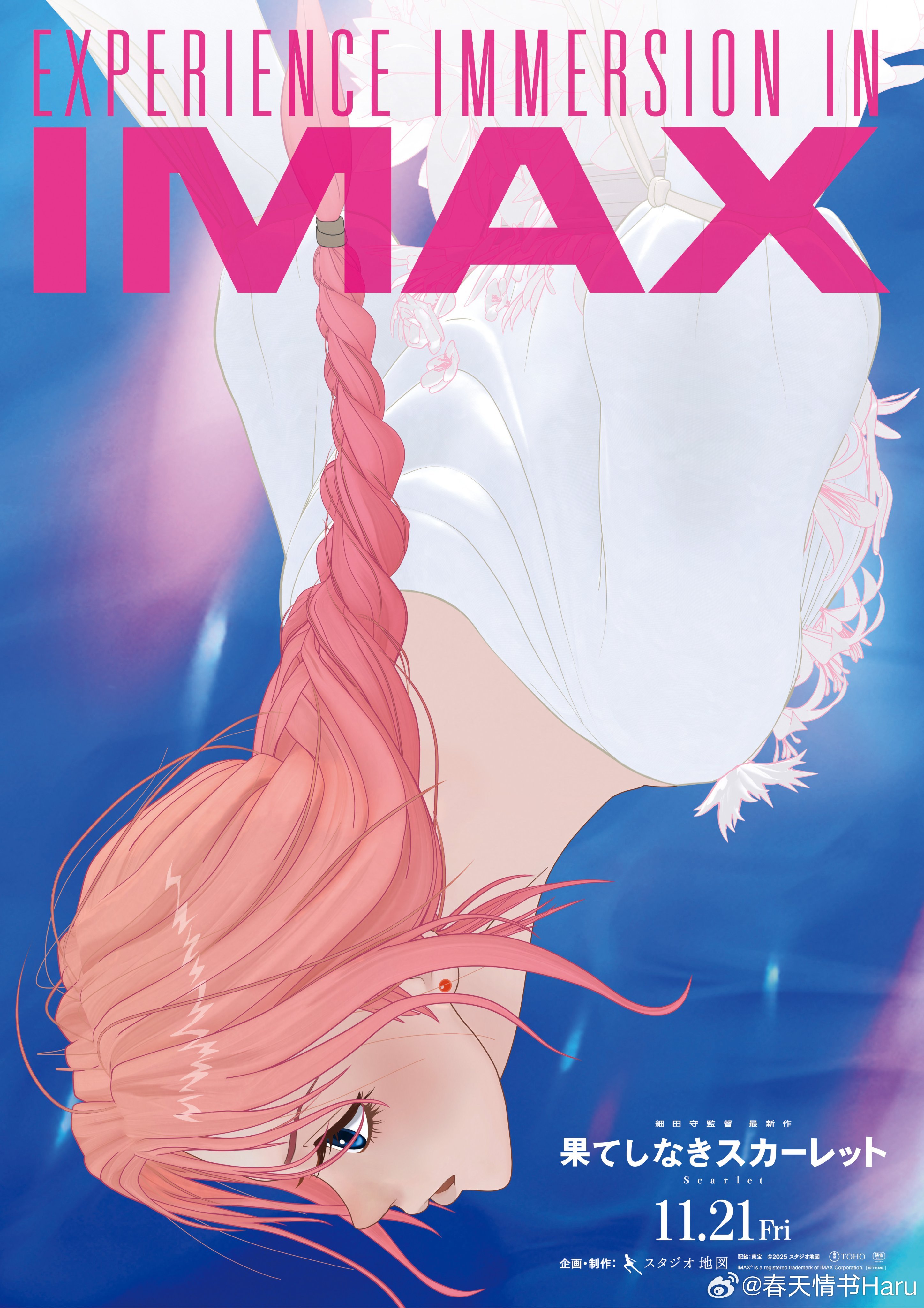 细田守新作《无尽的斯嘉丽》IMAX海报，11月21日日本上映 ​​​