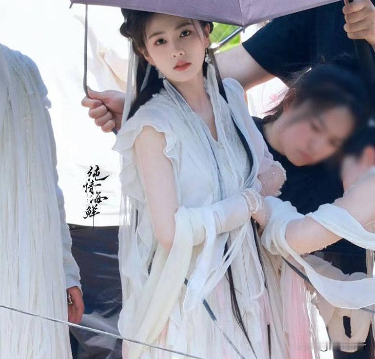 能说吗？白鹿这个服化道有点廉价耶？手上的布条子，远看就跟卫生纸似的，剧组有这么穷