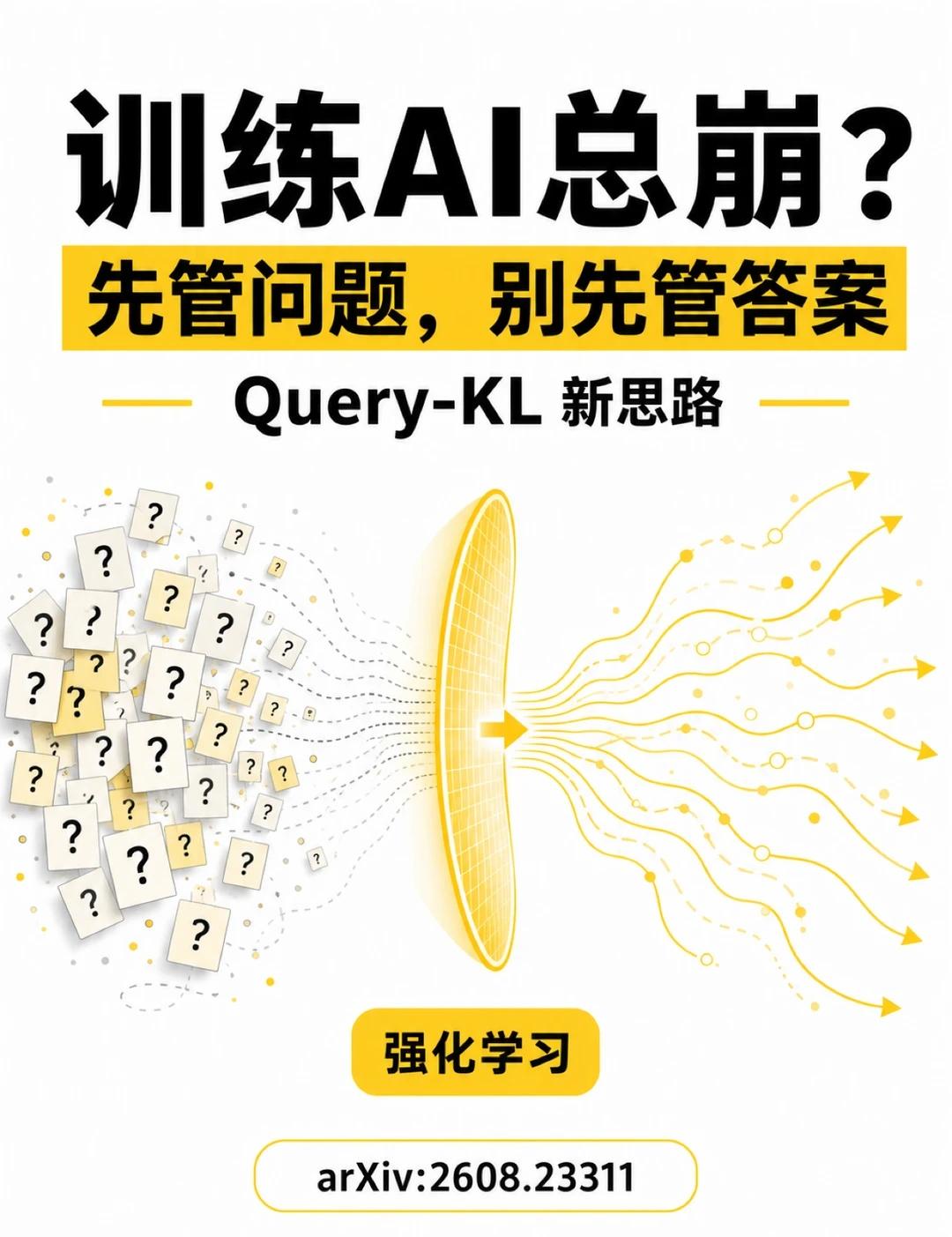 训练AI总崩？先管问题，别先管答案
大模型做强化学习时，常见做法是限制“回答不要