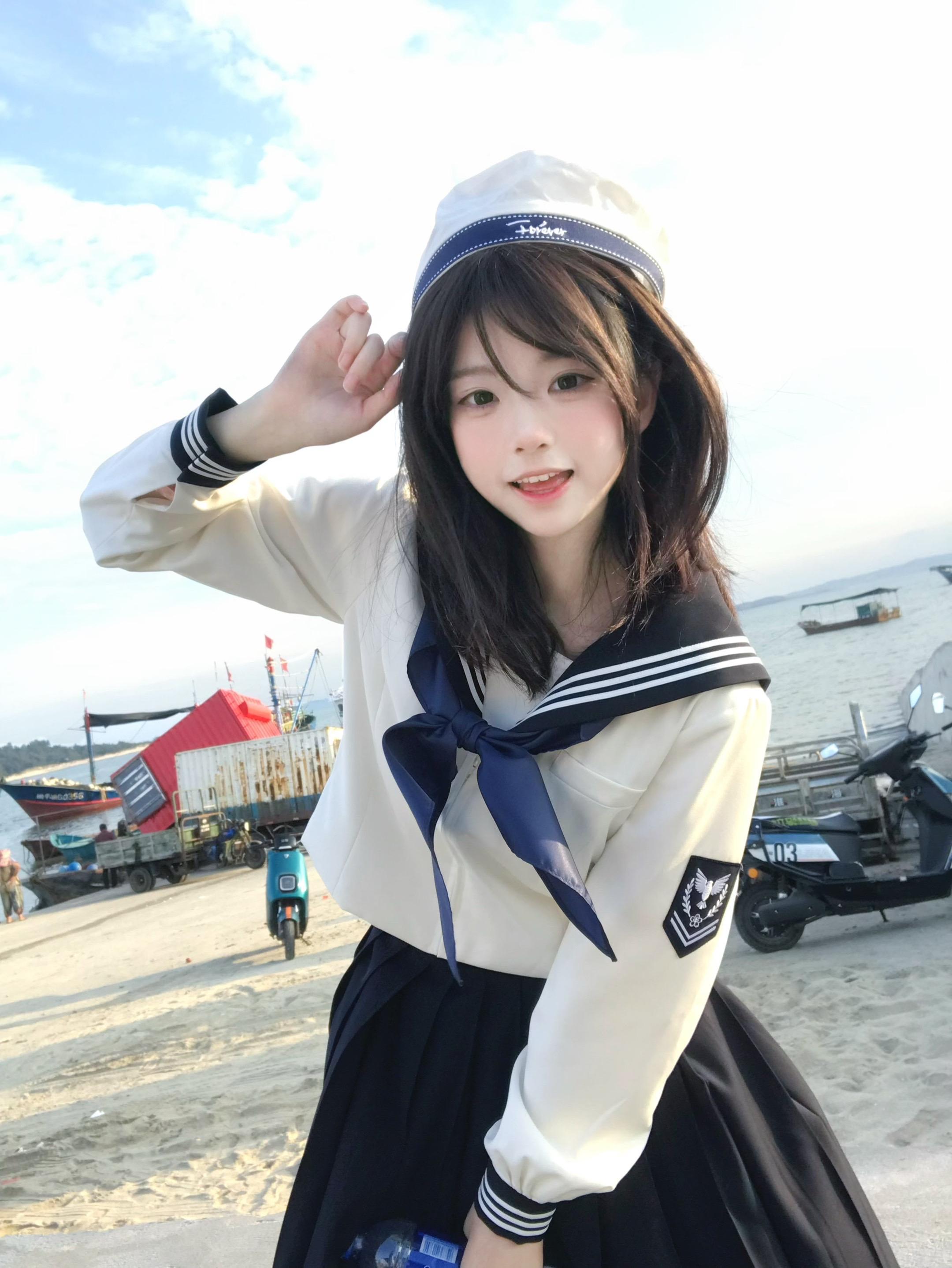 存点海边jk拍照姿势！海边就是要穿jk呀 给老婆们点拍照小tips！ ...