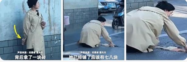 最近郑州这个拿砖铺路的女孩刷爆全网，一开始看视频还以为她要跟人吵架，没想到是默默