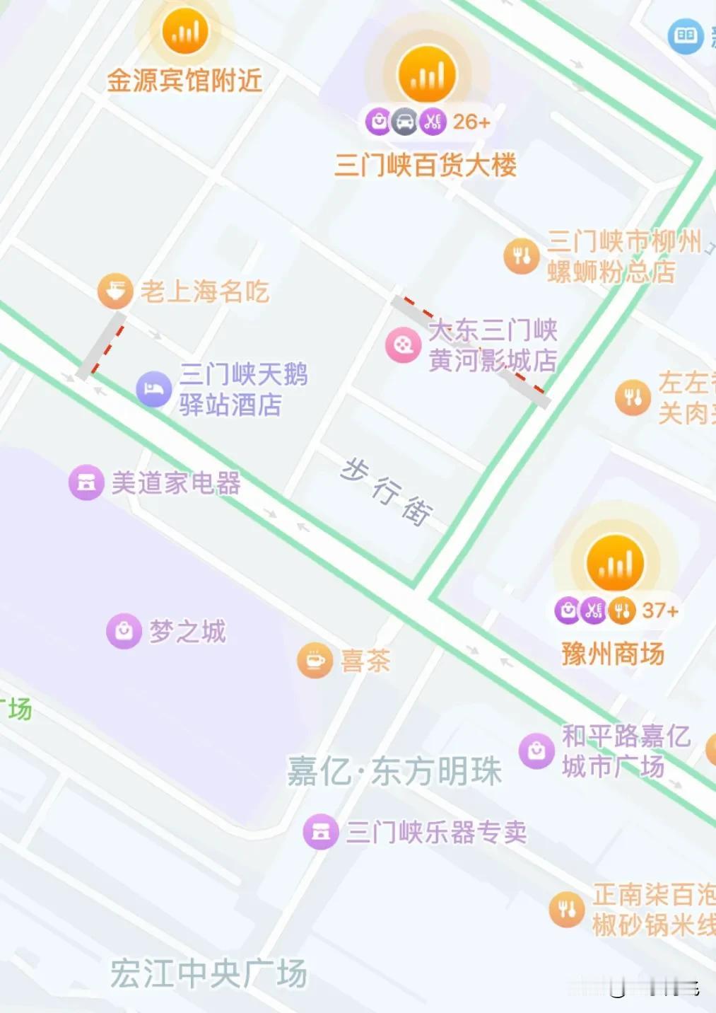  今天在《三门峡日报》看到一个消息说是，有人大代表提议在和平路与陕源路处修建人行