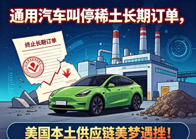 通用汽车叫停稀土长期订单，美国本土供应链美梦遇挫！