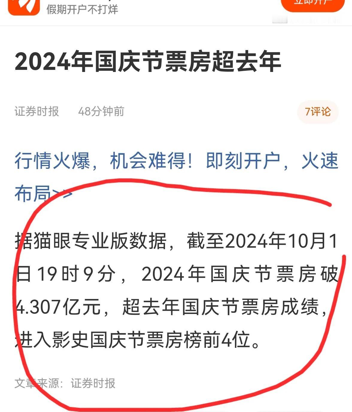 老手说股：（8）
今天是十一长假第一天，刚看到数据，新能源车，旅游，影视，等，这