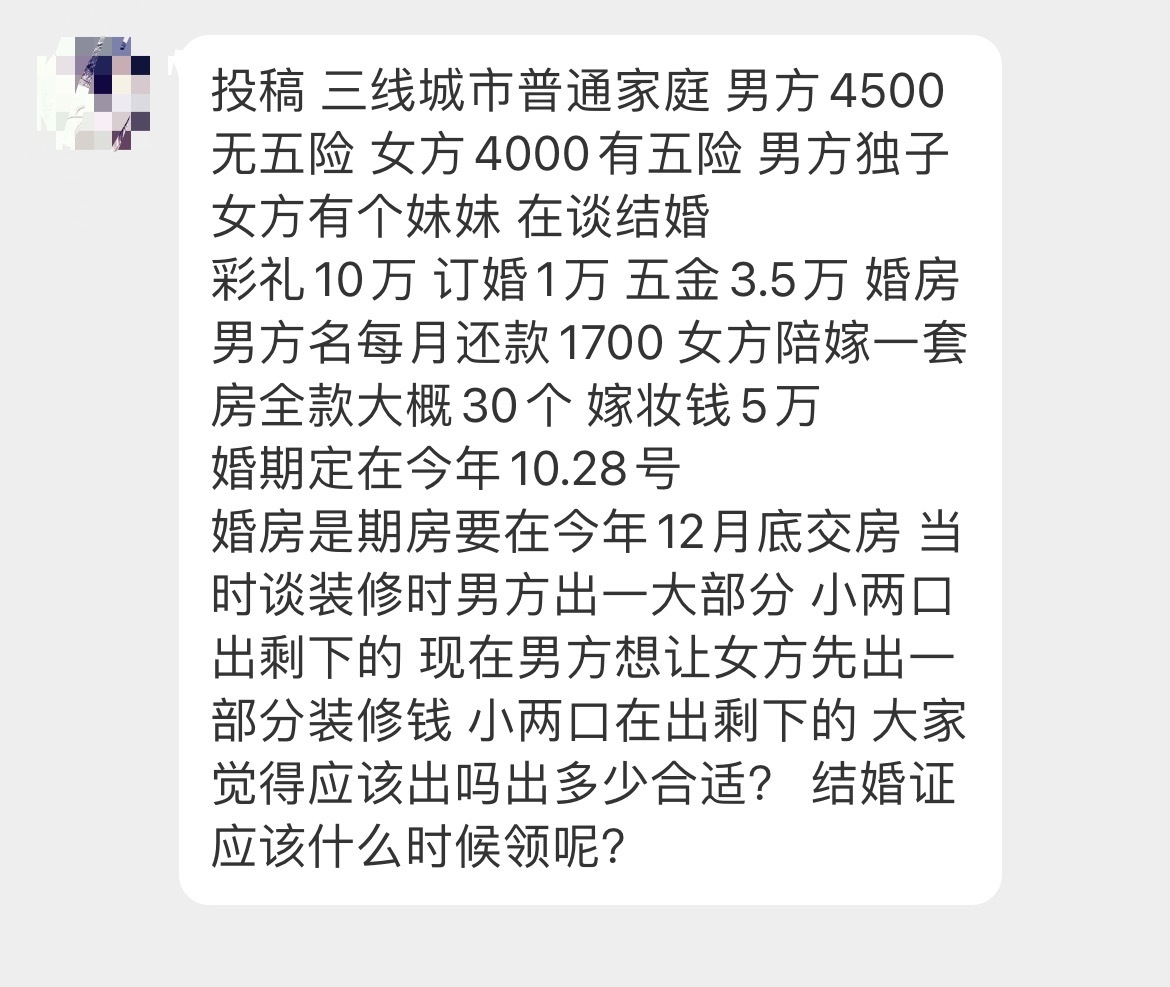 投稿。大家觉得结婚证该什么时候领呢？[思考][思考] ​​​