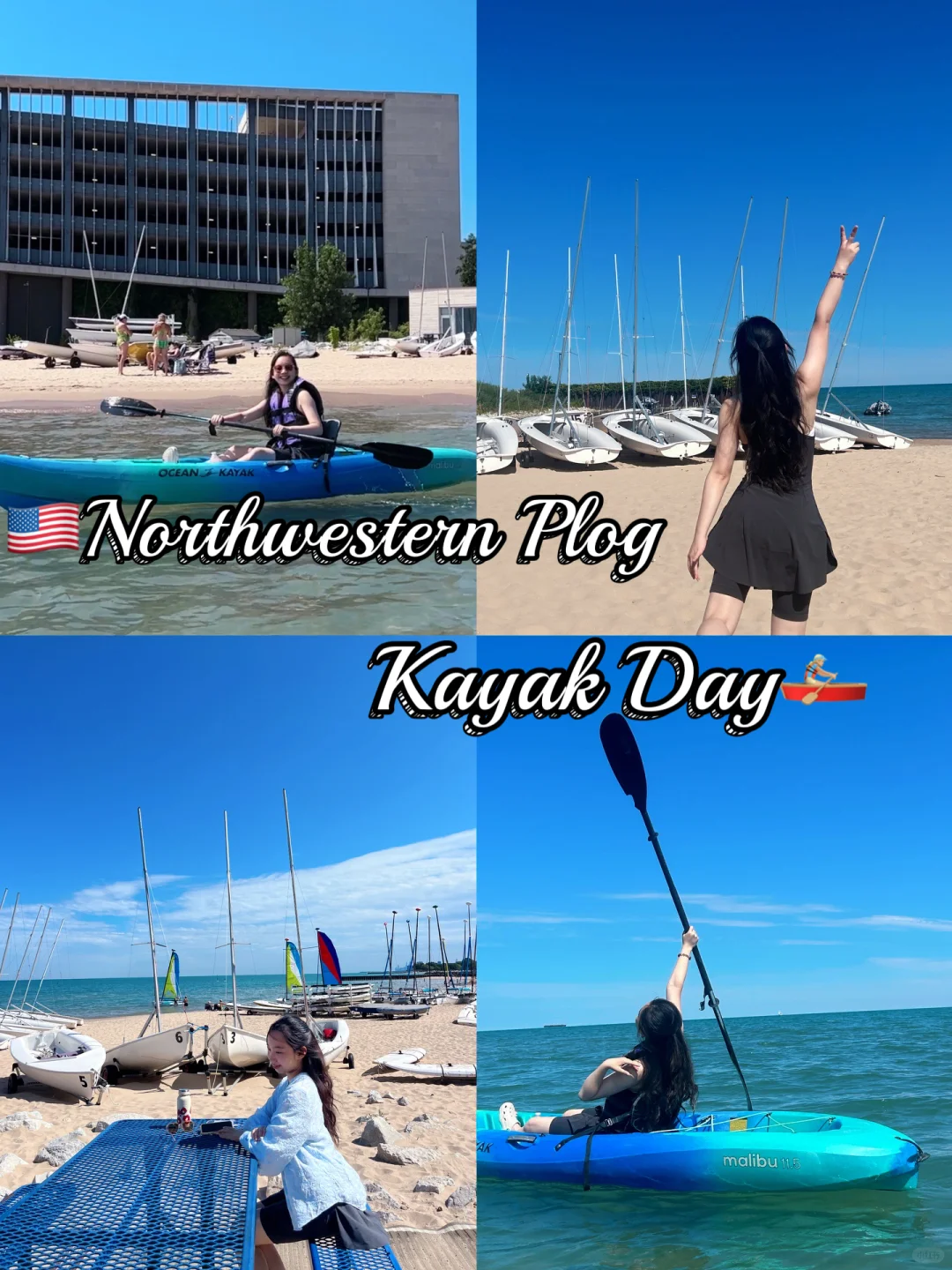 🇺🇸西北大学｜密歇根湖泛舟⛵️25🔪的快乐