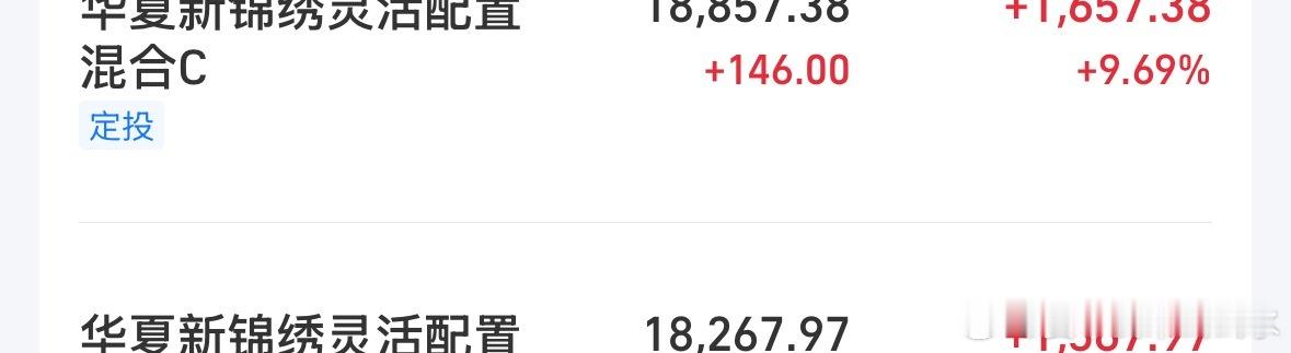 我之前说过了这两个盈利多少，我就止盈的时候把这些盈利用来发红包，那就定投到过年吧