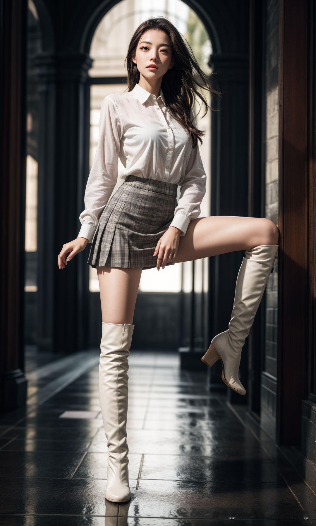 AI美人（215）高级禁欲系图片——绝对领域HEYYYYY