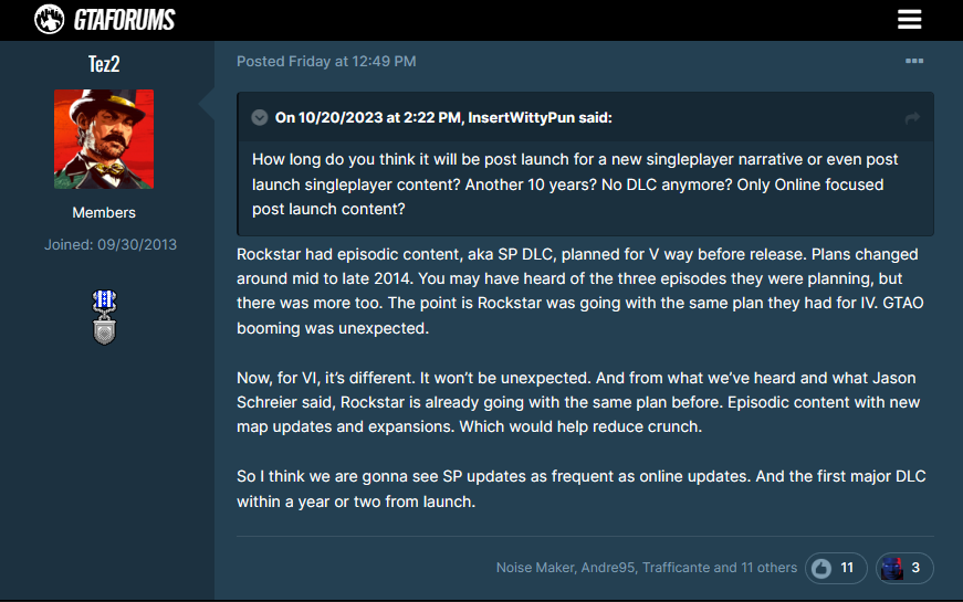 消息称《GTA 6》将拥有单人剧情DLC，围绕新地图展开