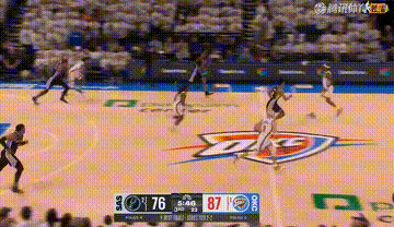 有点东西！马刺迅速上分，追到8分打停雷霆马刺vs雷霆NBA