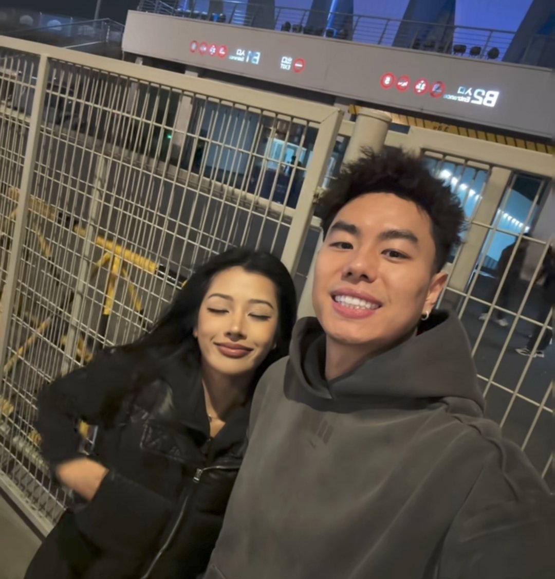 该说不说挺有夫妻相的！cba