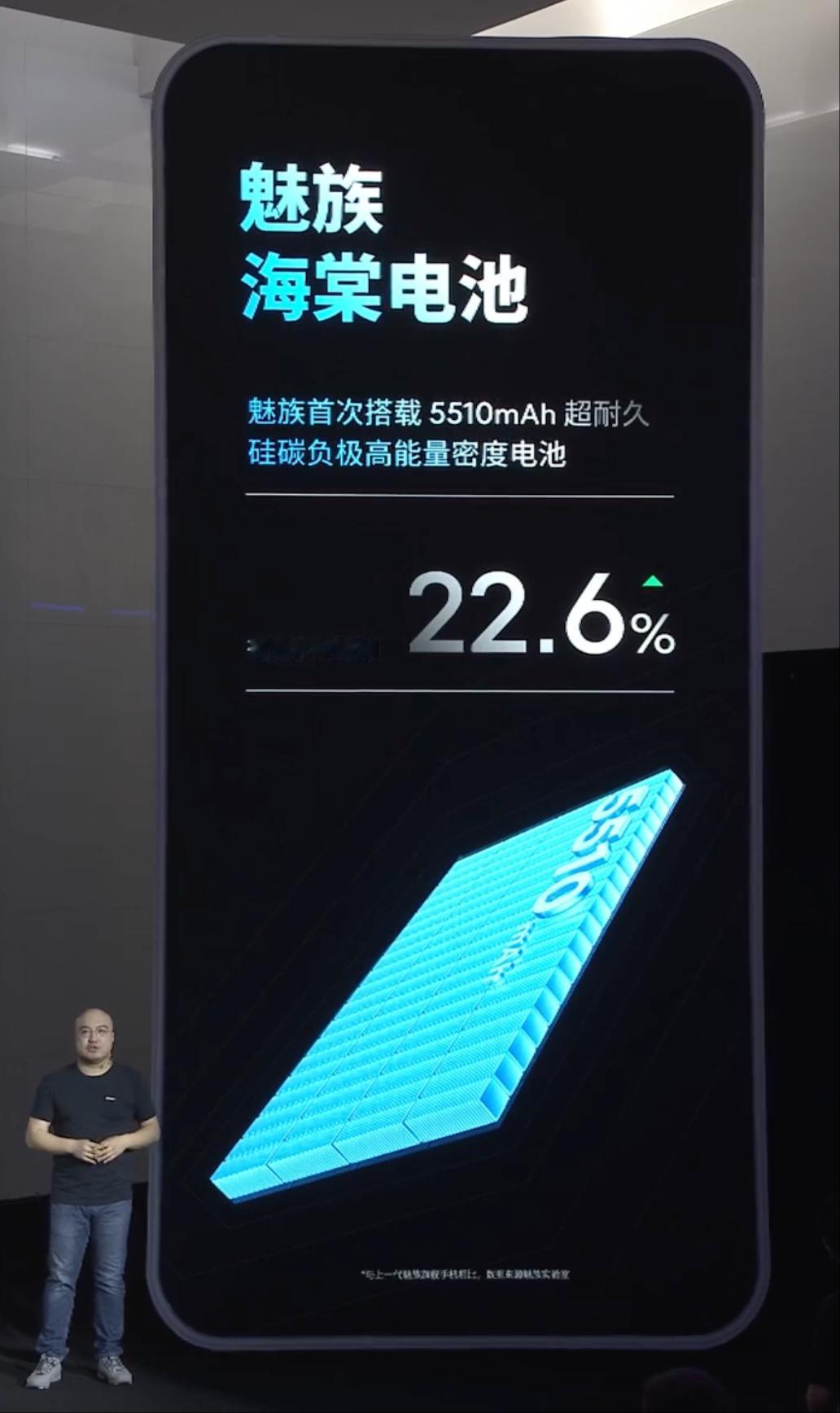 5510mAh电池，魅族22这个大小，能有这个容量其实已经很不错了。续航应该是够