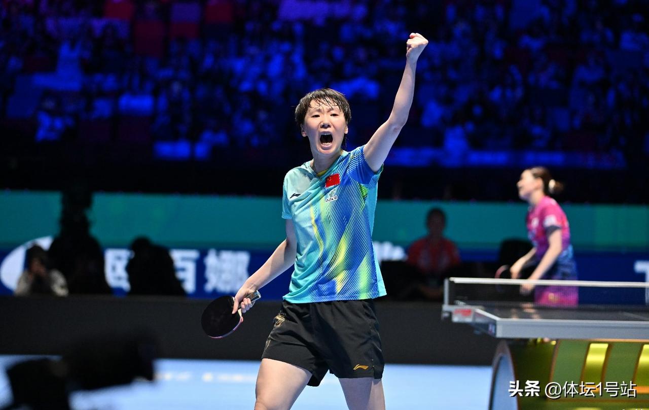 这次澳门世界杯女单1/4决赛，王曼昱迎战日本削球名将桥本帆乃香。经过85分钟艰苦