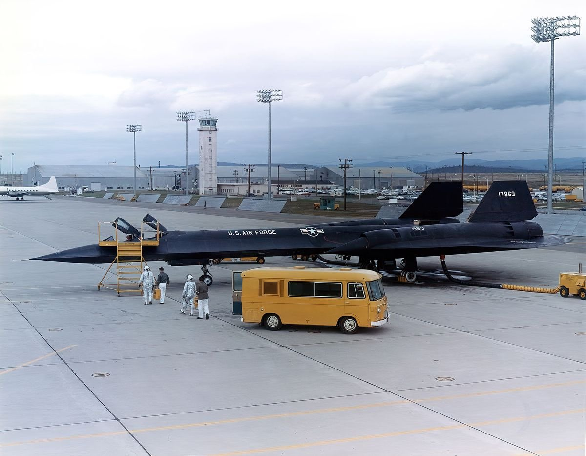 1969年左右，比尔空军基地的SR-71。 ​​​