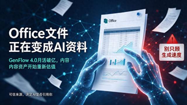 GenFlow4.0月活破亿，你的Office文件已成AI参考资料